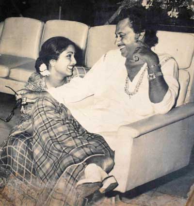 Kishore Kumar and forth wife Leena Chandavarkar